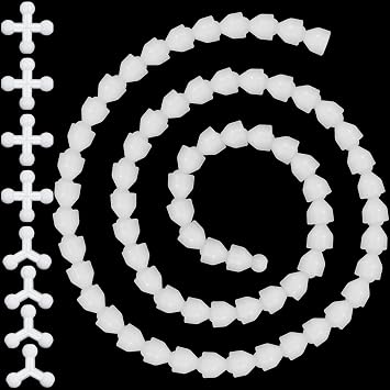 Maitys 144 Pieces Doll Armature Set with 4Y and 4X Chest Connectors Flexible Joints Plastic Ball for Stuffed Animal Bear Dolls Making DIY Crafts Need Use Special Pliers (7 mm)