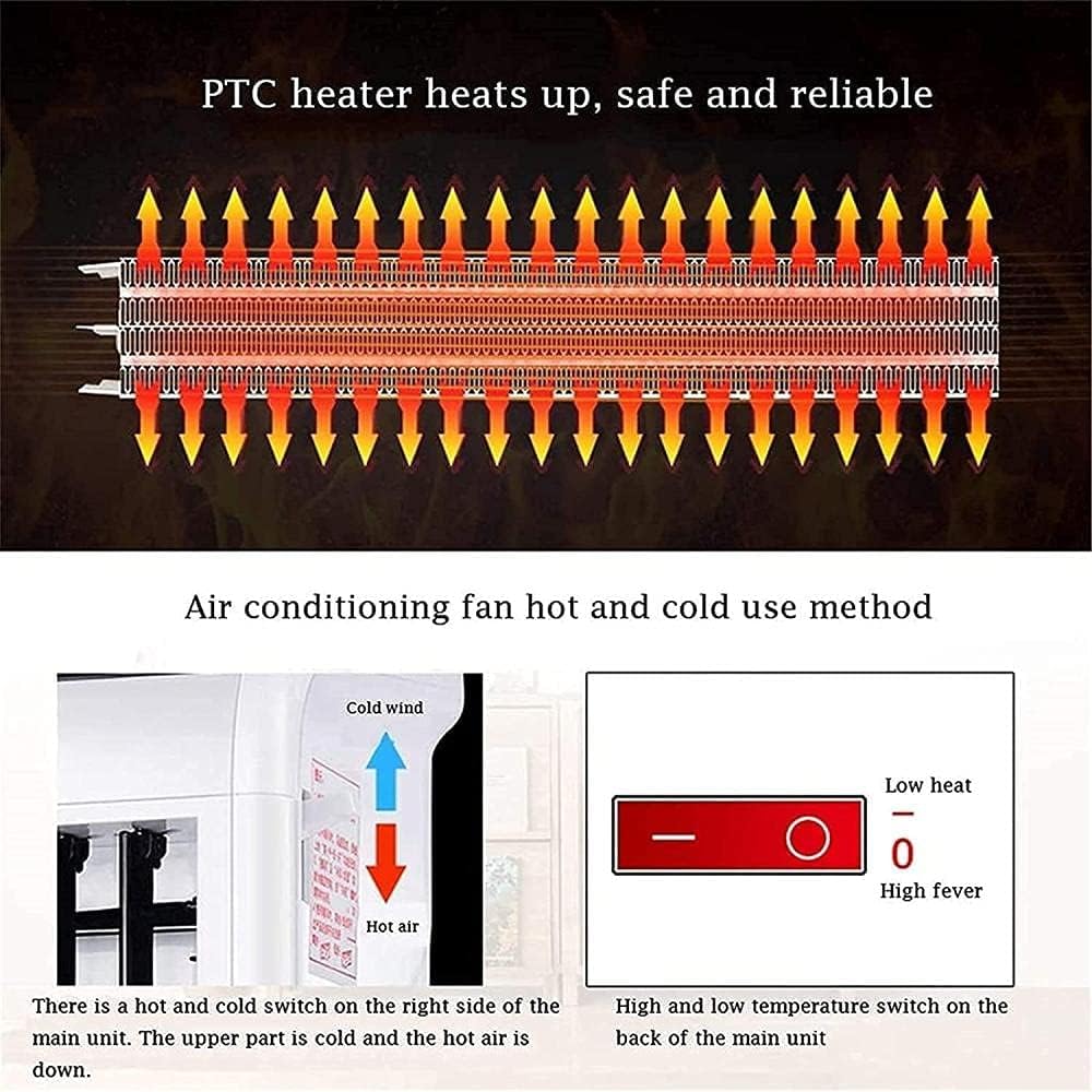 Portable Air Conditioner Cooler Evaporative Cooler Portable Evaporative Air Cooler Energy-Saving Mute for Both Hot and Cold Suitable for Home Bedroom Air Conditioner