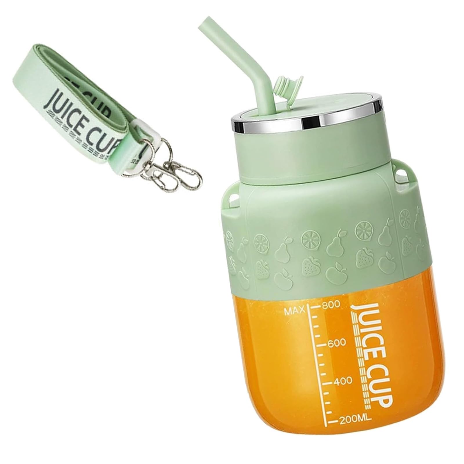 Elnwnnkc Rechargeable Travel Juicing Tool Fruit Maker Juicing Device Juices Maker Juicings Machine Suitable for Making Juices Portable Blenders with Straw