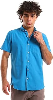 Andora Mens Short Sleeves Solid Summer Shirt