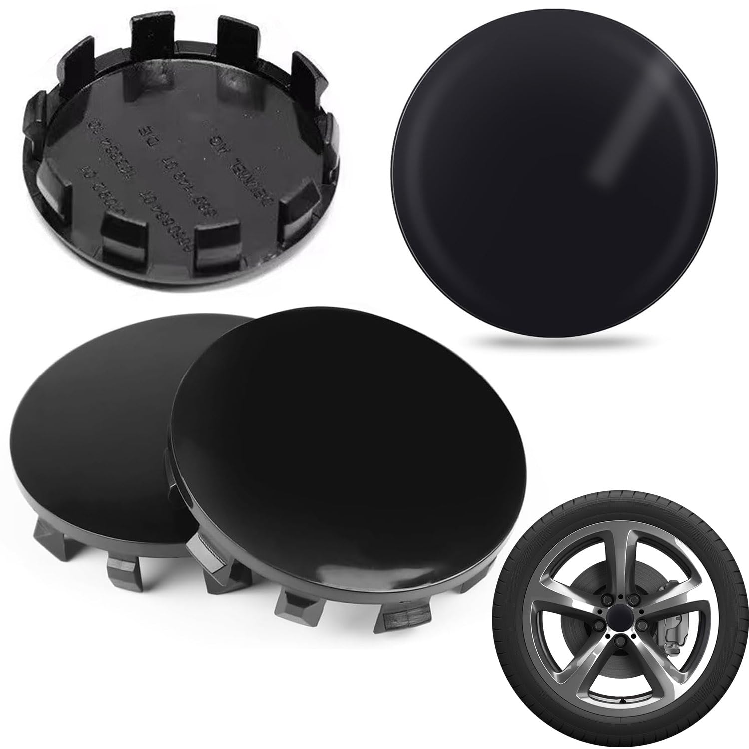 4 stuks Auto Wielnaafdop Gemodificeerd 59MM Voor/achter/rechts/links Wieldop Bandendop Kleine Wieldop Zilver 15x59mm Auto Acces kopen vanaf een prijs van 11