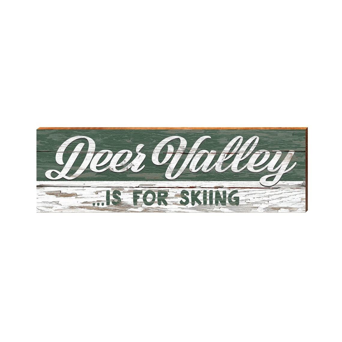 Utah Deer Valley Ski Vintage Metal Sign 16x4inch Tin Sign Plaque Poster for Garage Bar Bar Family Man Cave Wall Decor
