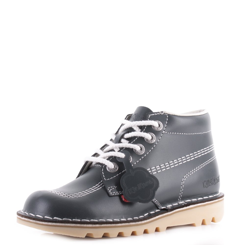 Kickers Women's Kick Hi Classic Ankle Boots | Extra Comfortable | Added Durability | Premium Quality, Blue, 6.5 UK