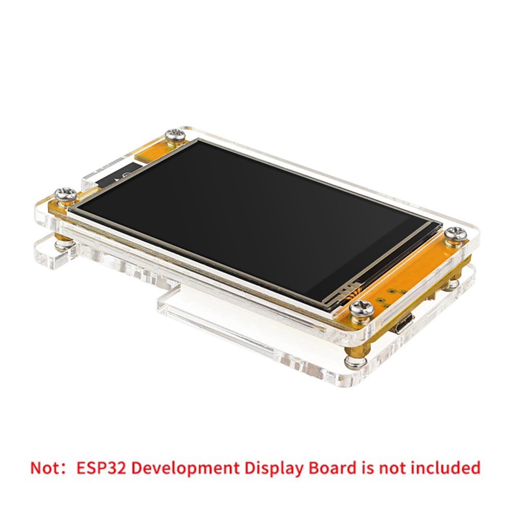 20X Carcasa AcríLica para Pantalla de 2,8 Pulgadas, Placa de Desarrollo, MóDulo LCD TFT con Carcasa Protectora TáCtil