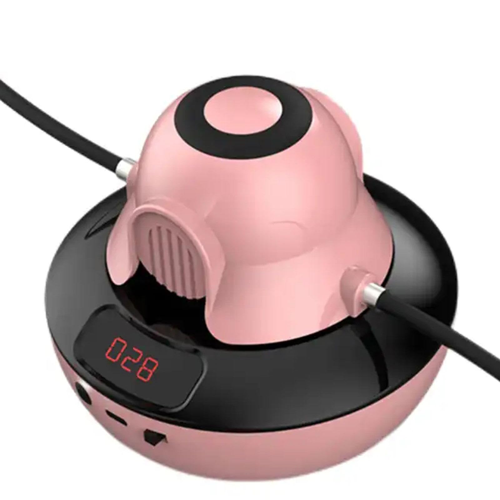 Macchina Intelligente per Saltare La Corda Corde per Saltare Elettroniche 1-10 Regolazione Del Livello di Velocità Gruppi di Corda per Saltare Multigiocatore Salto Della Corda,Pink
