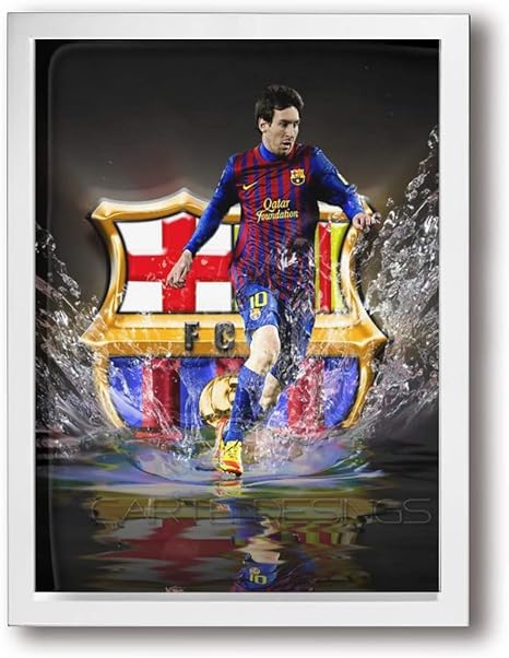 Amazon Co Jp Messi メッシ Fcバルセロナ 3d柄プリント アートパネル ポスター キャンバス 壁飾り キャンバス絵画 インテリアパネル インテリア絵画 フレーム装飾画 おしゃれ モダン 壁飾り 木枠セット 新築祝い 贈り物 40 X 30 Cm ホーム キッチン