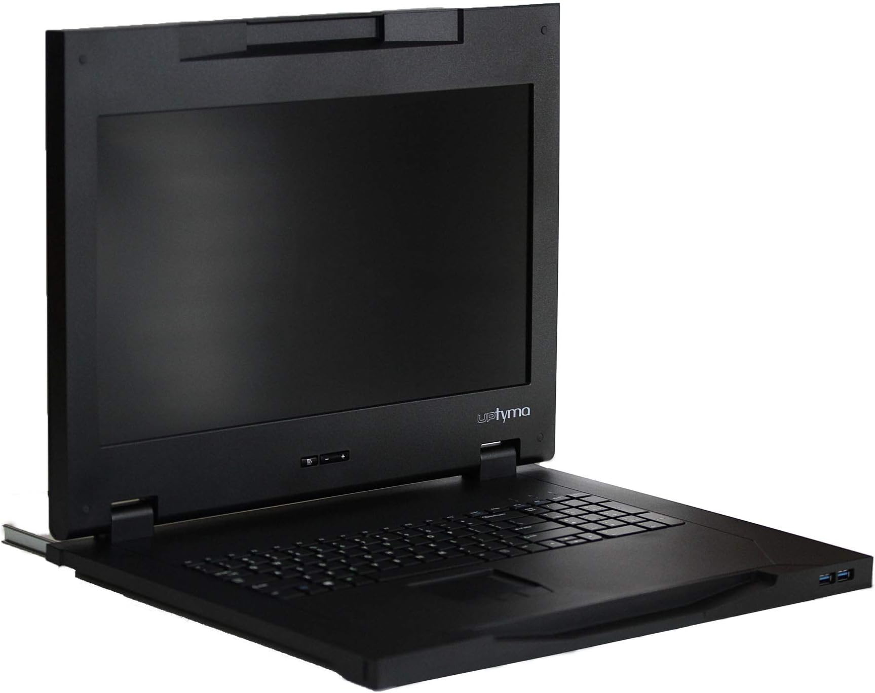 KVM Console 17.3 Full HD - 1U Rackmount Console Rack - Server Rack Mount Monitor with 1920 x 1080 Resolution - Rackmount Monitor with VGA & Display Port by Uptyma