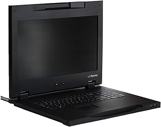 KVM Console 17.3 Full HD - 1U Rackmount Console Rack - Server Rack Mount Monitor with 1920 x 1080 Resolution - Rackmount Monitor with VGA & Display Port by Uptyma