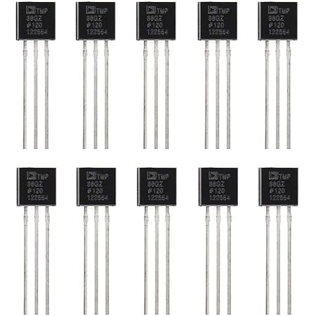 10pcs TMP36GT9 TMP36 3-Pin Temperature Sensor Precision Linear Analog Output for Arduino Raspberry (10)