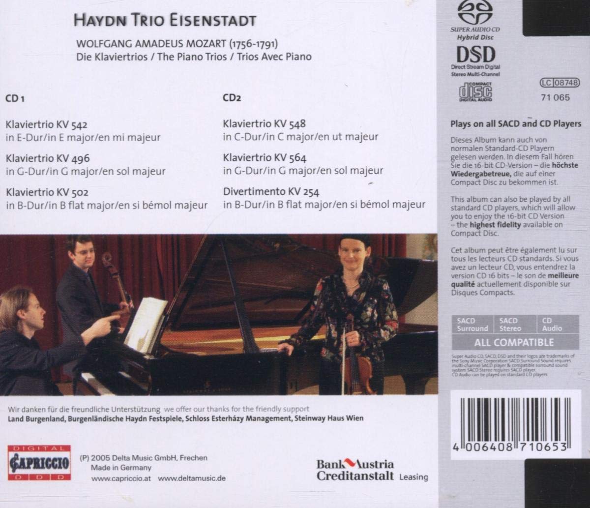 TRIOS FOR PIANO, VIOLIN &