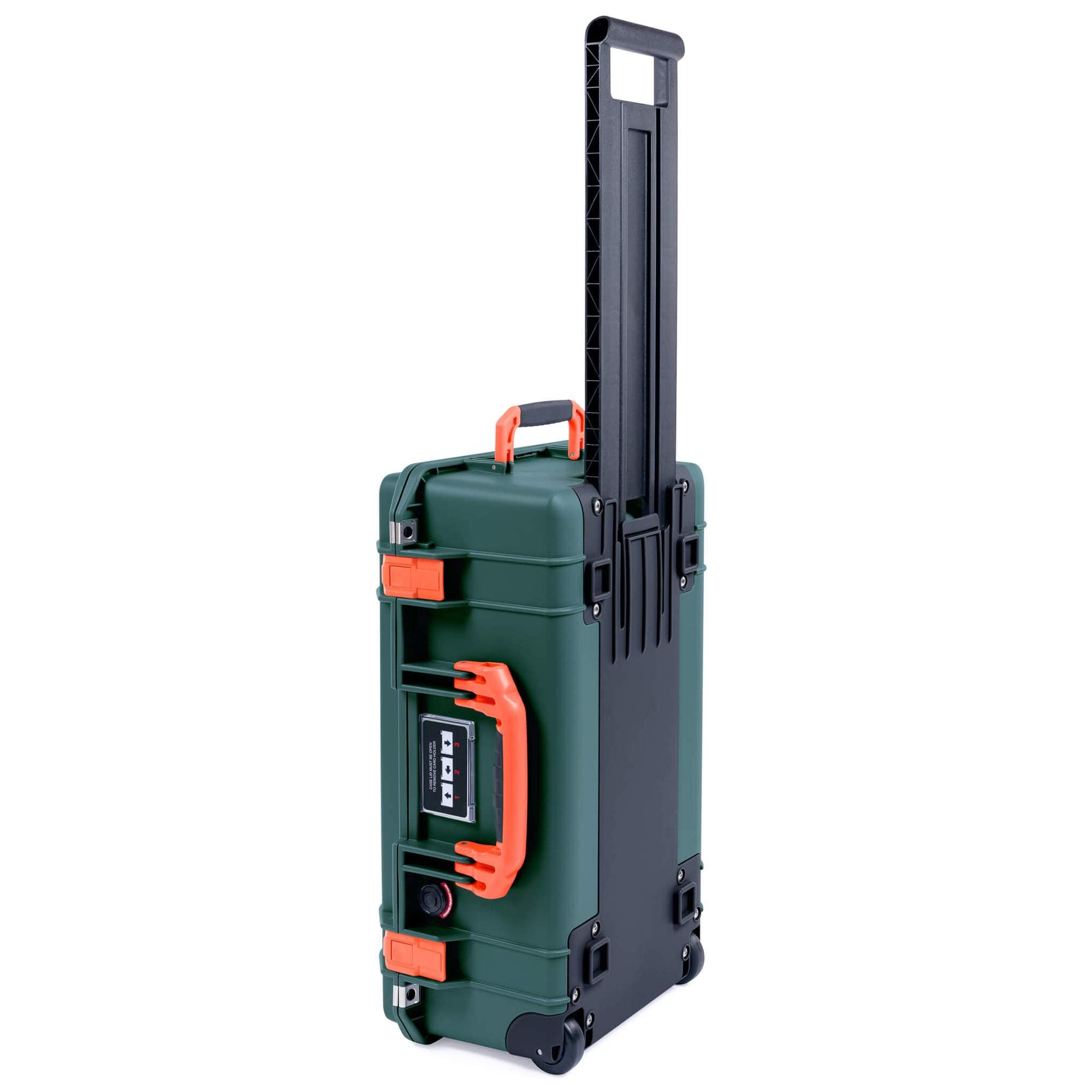 Pelican Color Case Trekking Green & Orange Pelican 1535 Air case. with Foam.