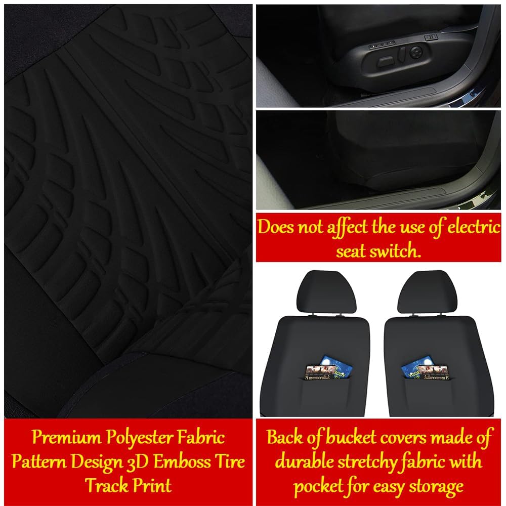 Coprisedili Auto Set Completo per Suzuki Vitara (LY 2015-2025 2026), Fodere Sedili Protezione Anteriore Posteriore Sportivo Traspirante Lavabile Accessori Interni,Normal-A