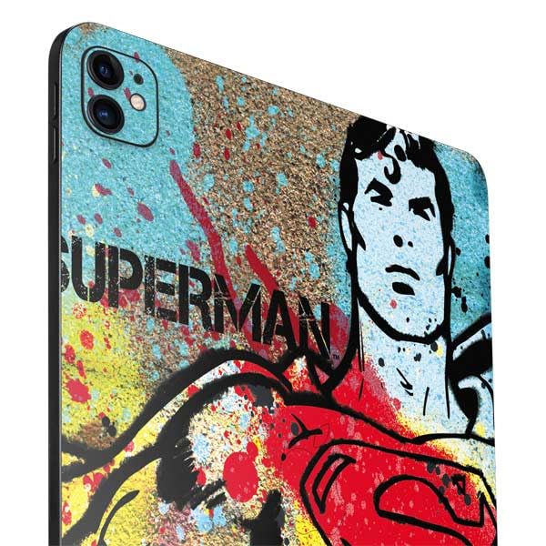 Skinit Decal Tablet Skin Compatible with iPad Pro 11in (2021) - Officially Licensed DC Comics Superman Color Splatter Design