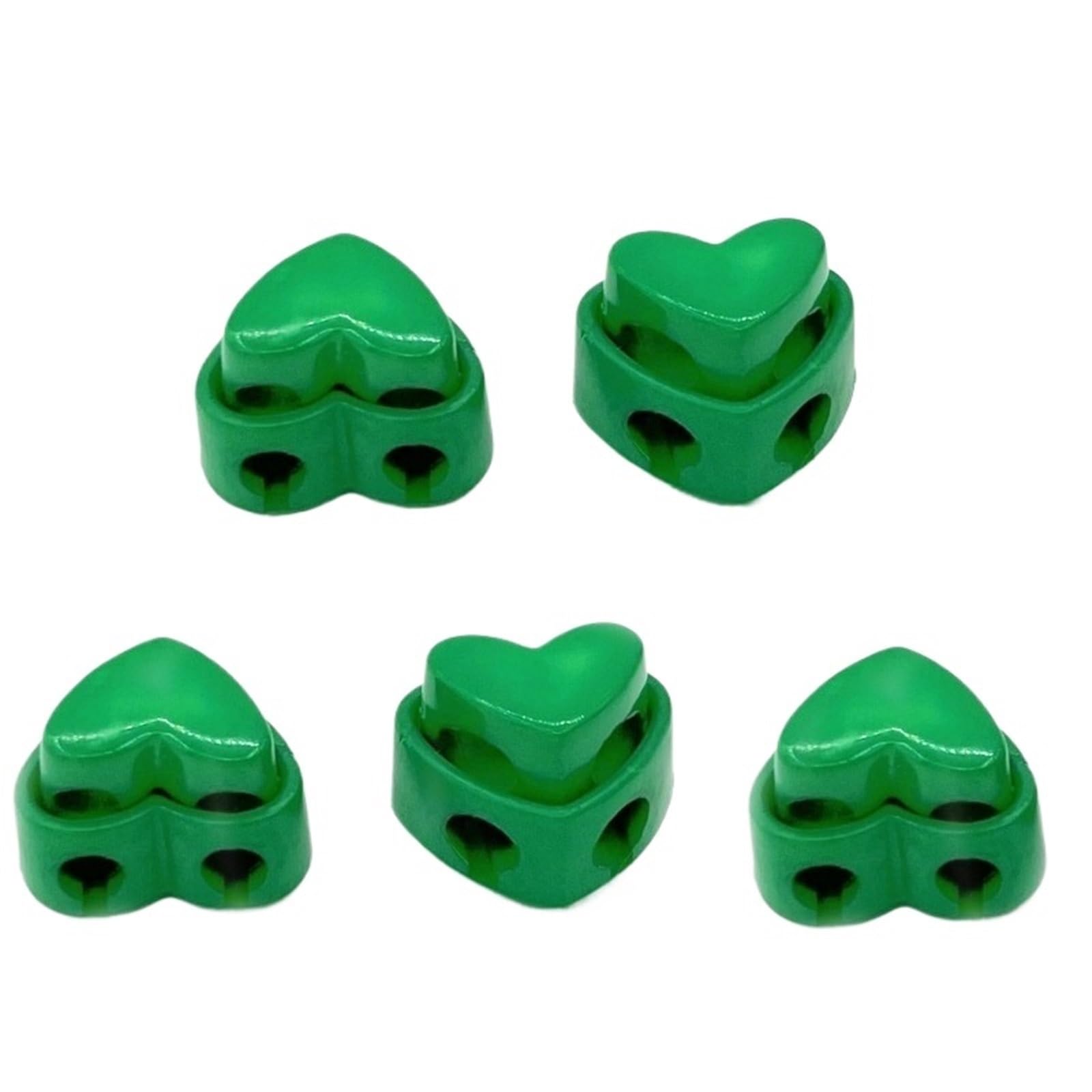 Knitting Needle Stoppers 50Pcs Colorful Knitting Needle Stoppers Heart-Shaped Double Hole Needle Tip Protector DIY Knitting Accessories(6)