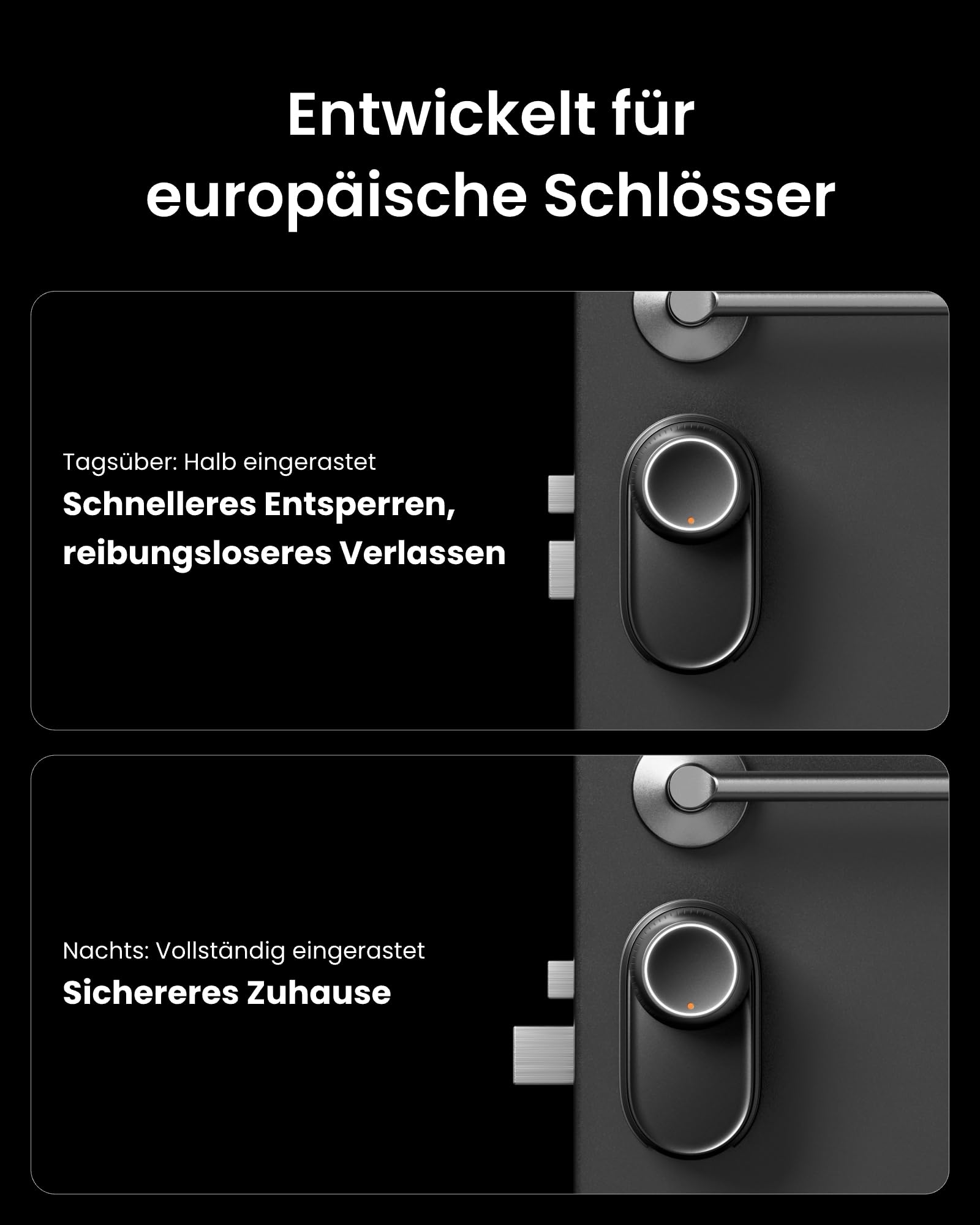 SwitchBot Smart Lock Ultra WLAN Elektronisches Türschloss mit Fingerabdruck, Aufladbarem Akku, Matter, Alexa, Google