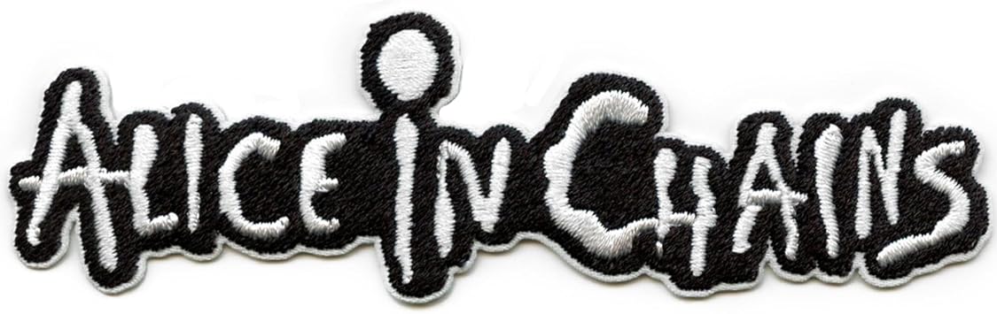 C&D Visionary Alice in Chains Band Logo 4.25 Wide X 1.25 Tall Embroidered Fabric Patch - Music Themed