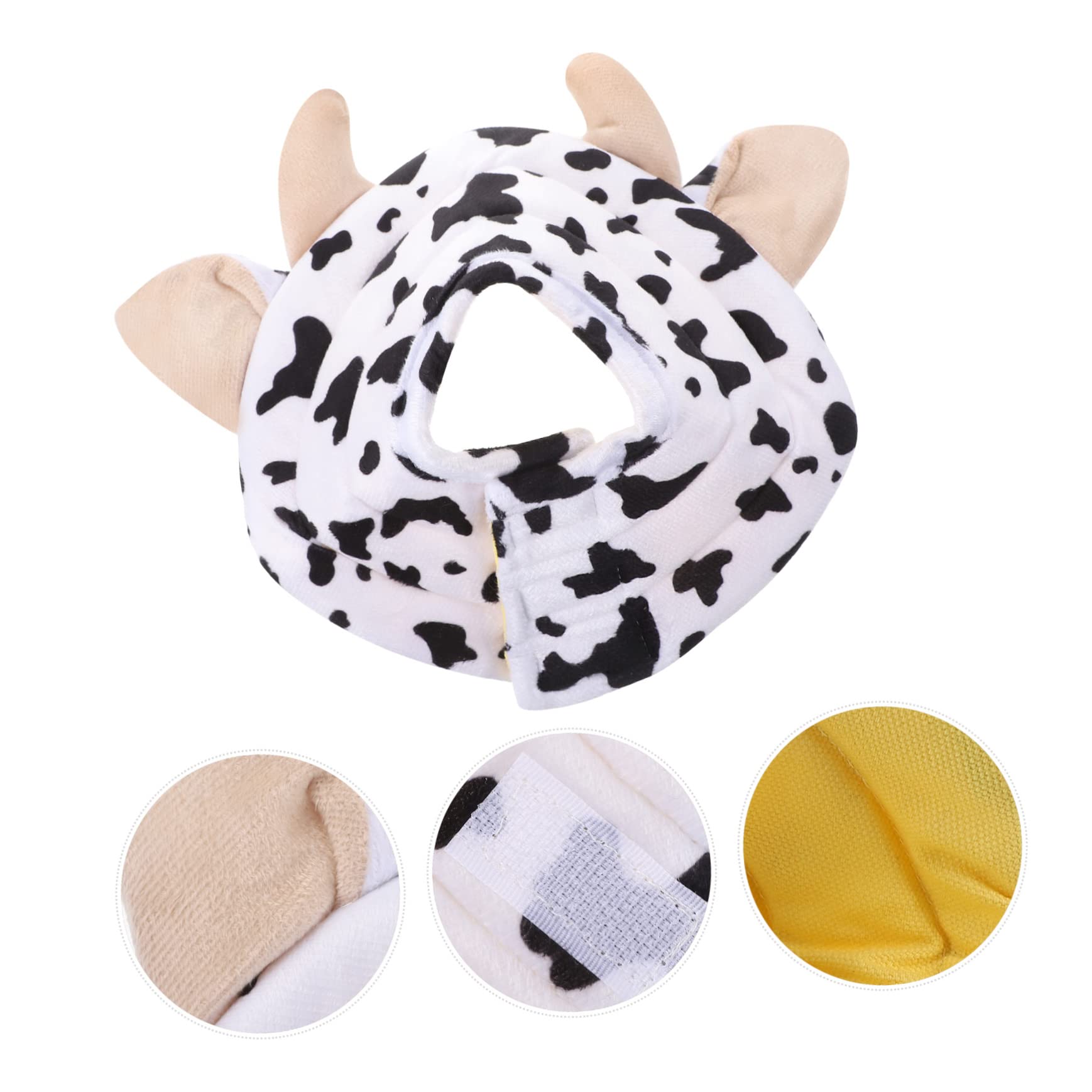 BESPORTBLE 3pezzi Collare Di Cotone Morbido Per Cani e Gatti Protezione Post-operatoria Design Forma Di Mucca Comfort e Sicurezza Per Tuo Animale Domestico