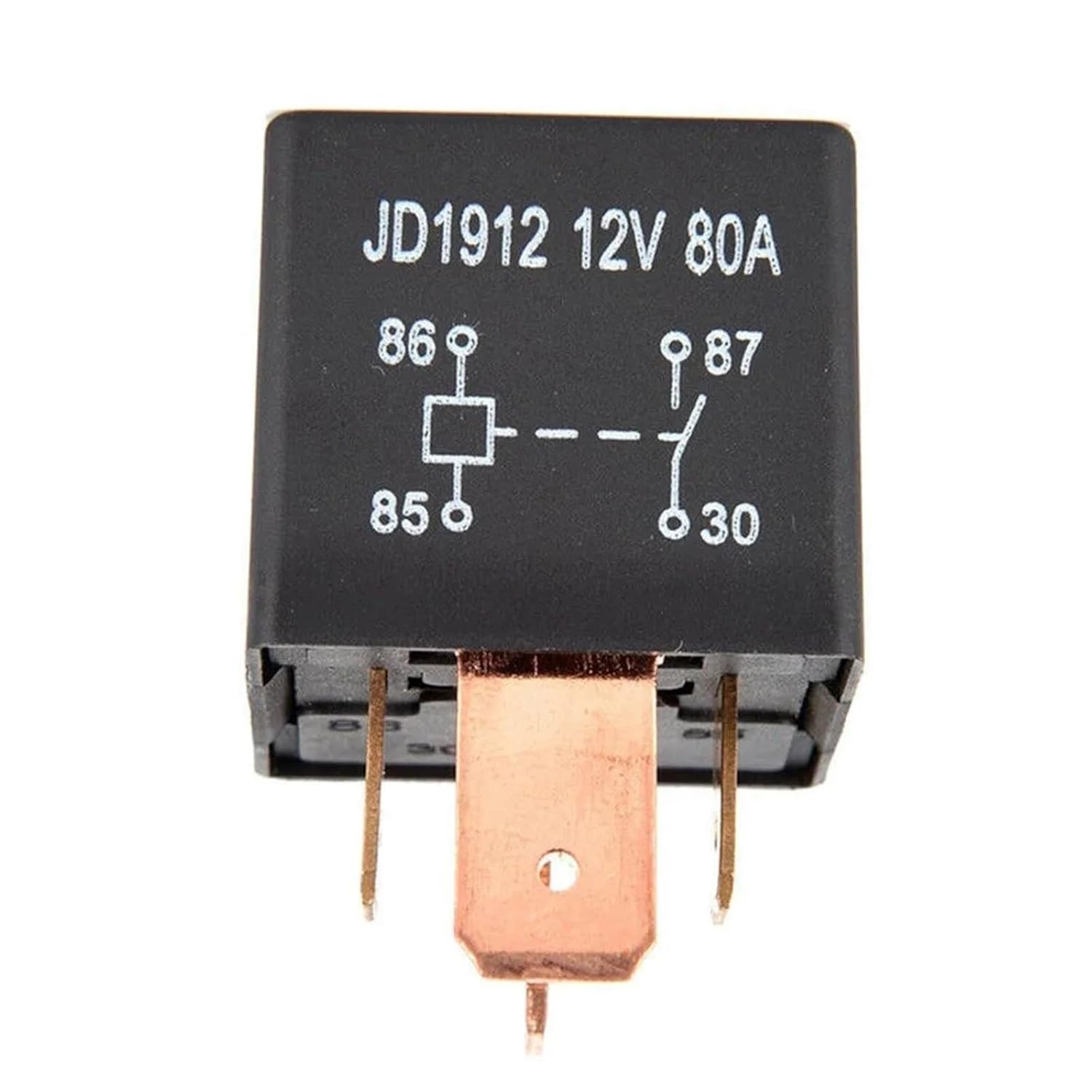 80A Heavy Duty Waterproof Relay 4 Pin 12V 24V JD1912 Automotive Marine Electrical Switch High Capacity 100k Life Cycle