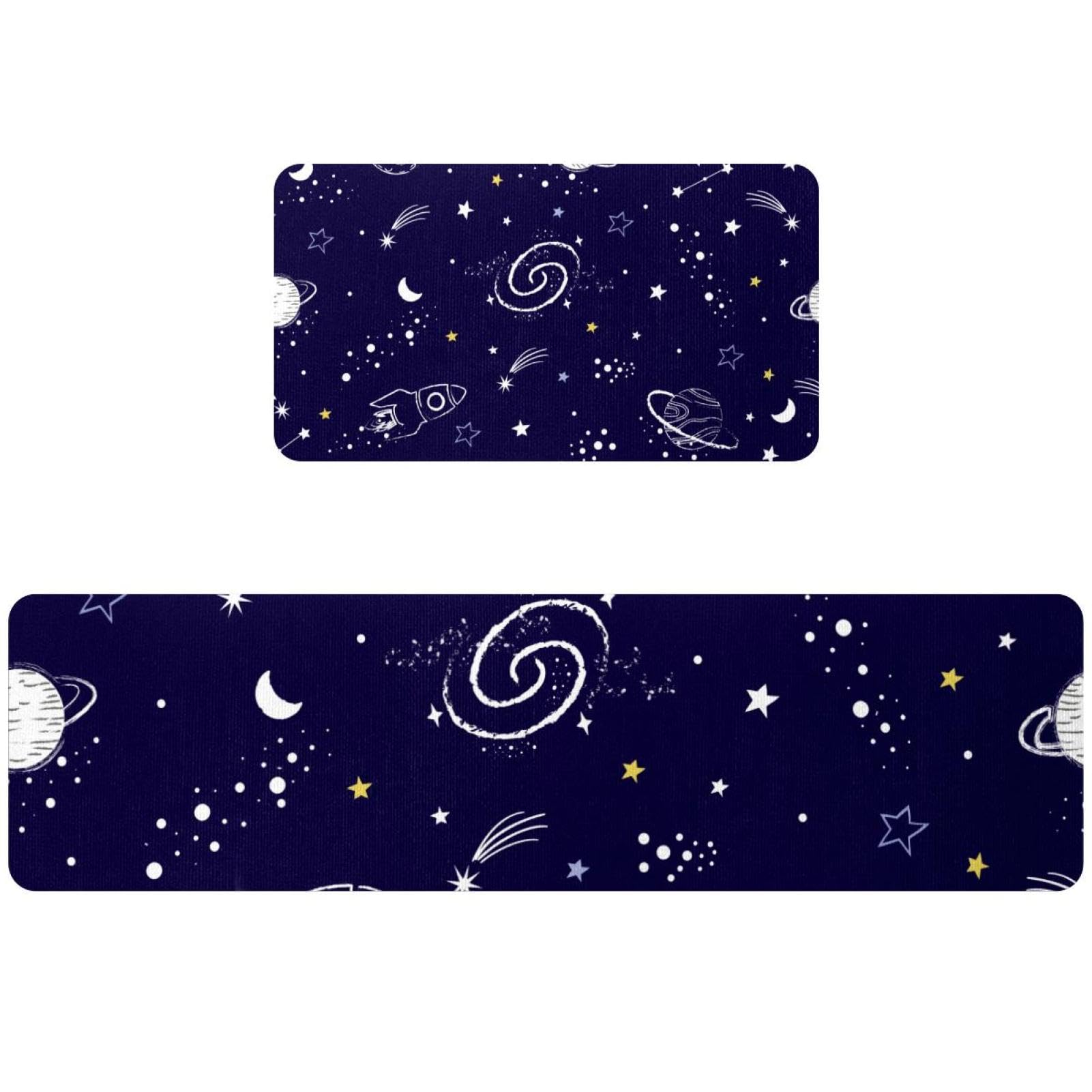 Alfombrillas de cocina místicas del zodiaco lavables y antideslizantes para el hogar