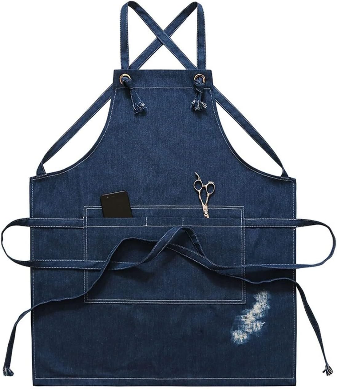Chef Aprons for Men Women with ，Aprons With Pockets Aprons Elderly Men and Women Cowboys Barber Shop Milk Tea Shop Restaurant Workwear Milk Tea Shop Coffee Shop Flower Shop Hotel Apron