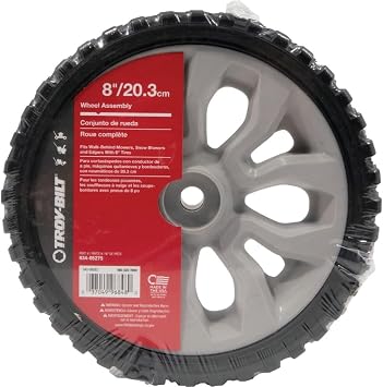 Original Equipment 8 in. Wheel Assembly for Most Troy-Bilt Walk-Behind Mowers, Edgers and Snow Blowers OE# 634-05275.