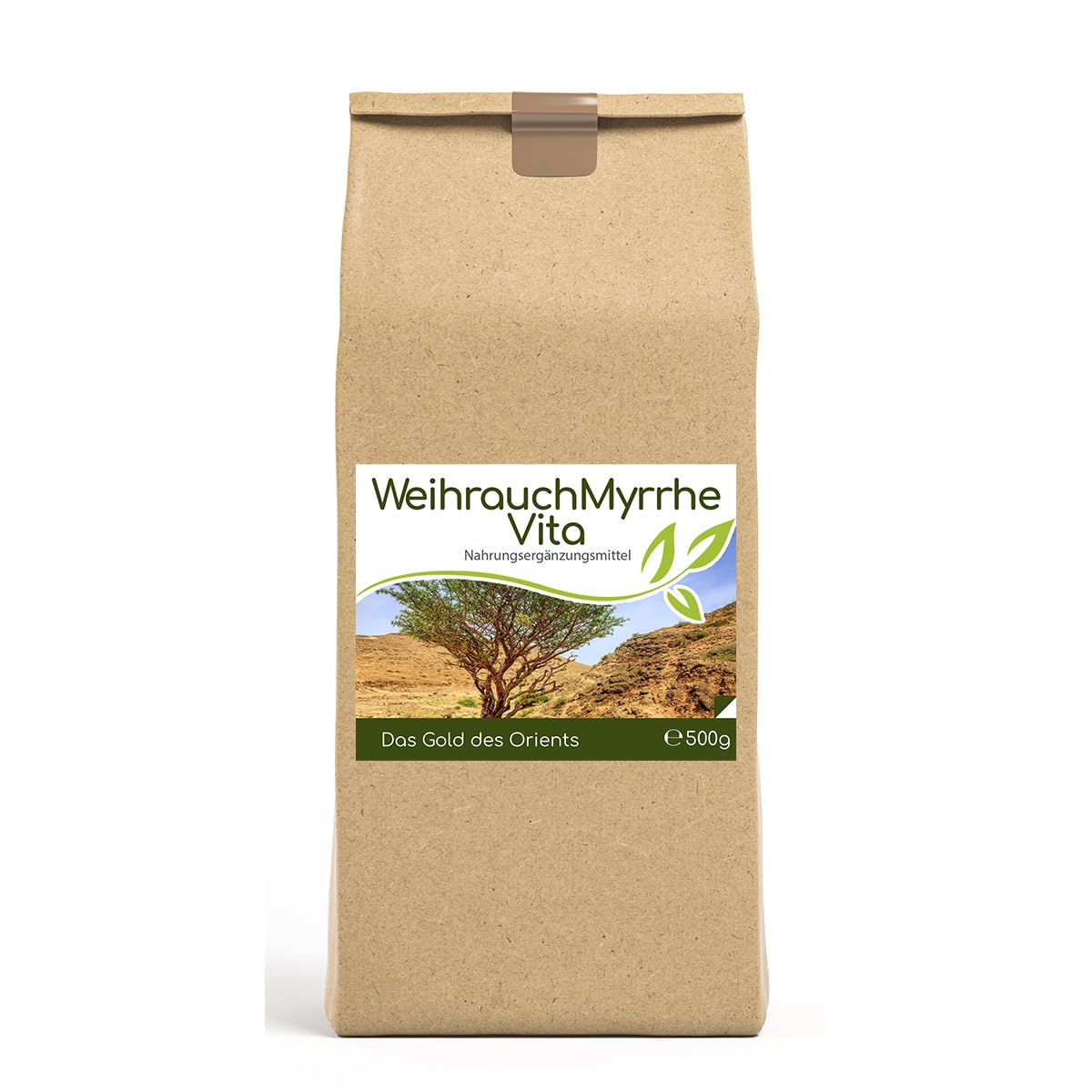 Cellavita – Weihrauch (Boswellia Sacra) & Myrrhe (Commiphora Myrrha) Vita traditionelles Nahrungsergänzungsmittel – Vorratsspackung 500g im Beutel – Hochwertiges pflanzliches Naturprodukt ohne Zusätze