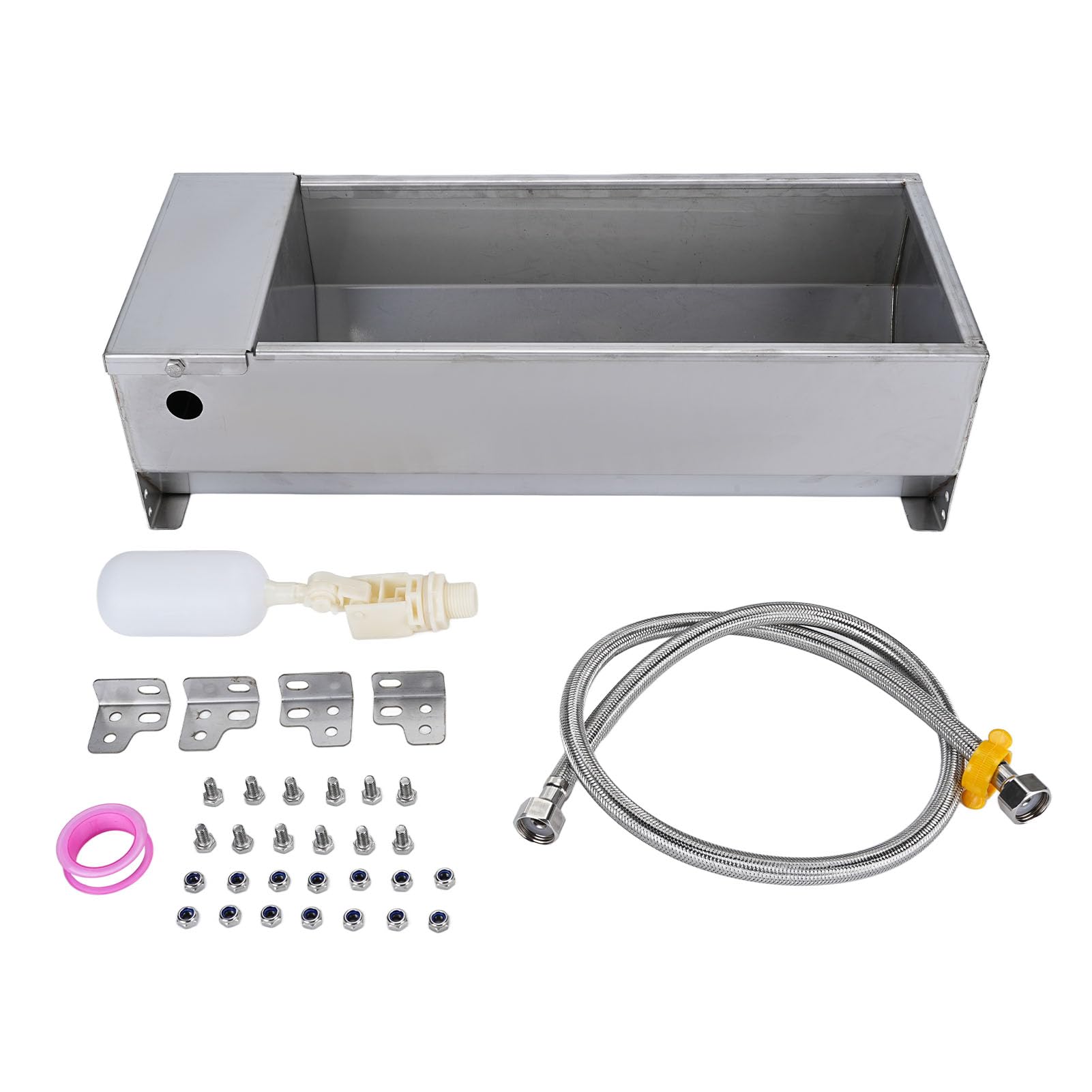 Bebedero Automático de Acero Inoxidable de Gran Capacidad para Ganado, Dispensador de Agua Autorellenable para Perros, Caballos, Vacas y Cabras