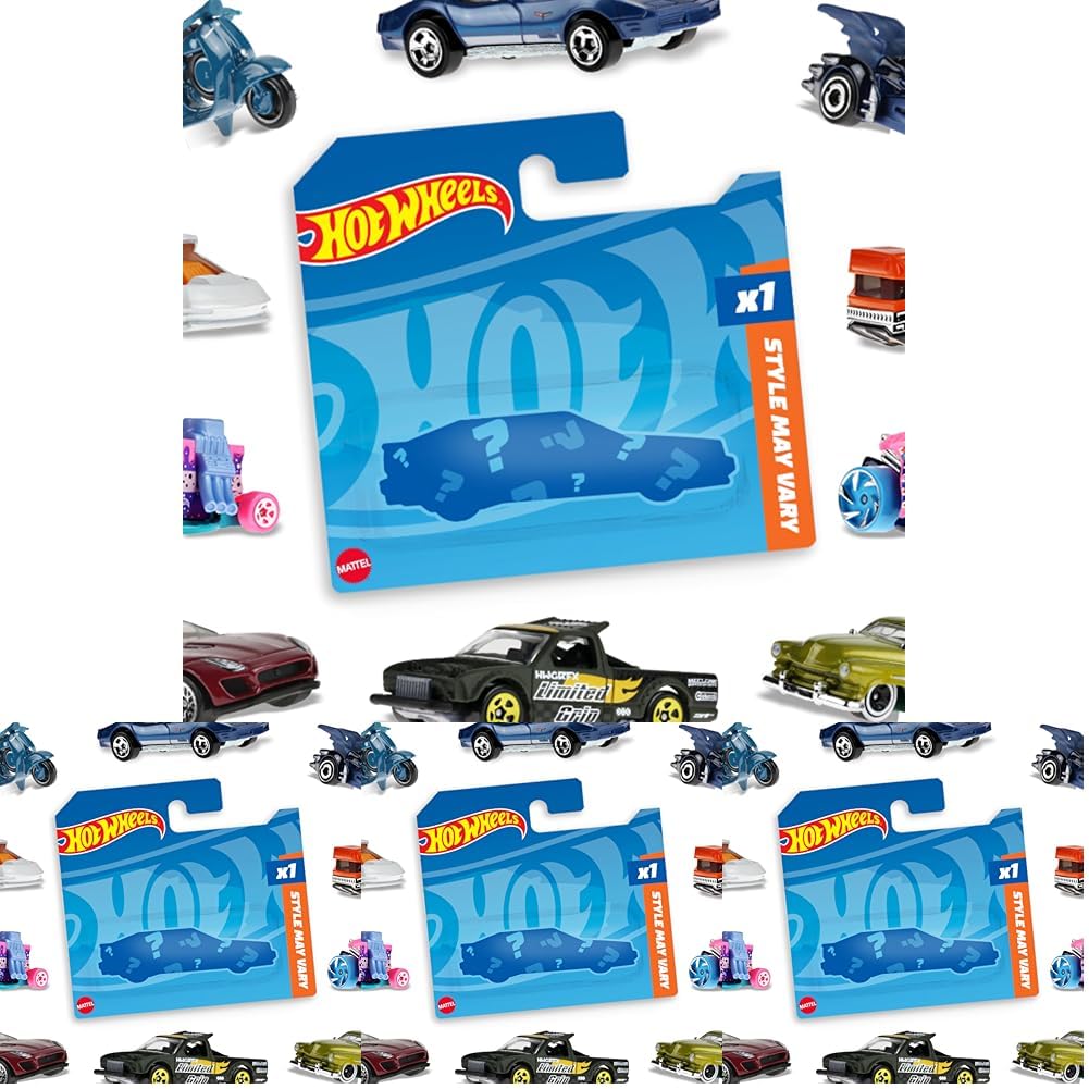 Hot Wheels 5785 - zufällige Autos/Fahrzeugmodelle, je 1 Fahrzeug, 4er Pack, (Modell Sortiert), Spielzeug ab 3 Jahren