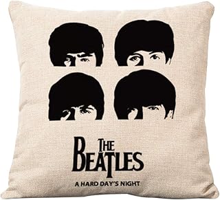 AYRSJCL Cotone Lino Federa Decorativo di tiro del Cuscino Cuscino The Beatles Quadrato Testa 18