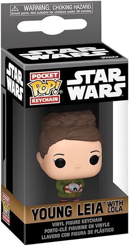 Miniatura 2 de Funko Pop! Llavero OBI-Wan Kenobi - Trudeau - Young Leia Organa - Llavero novedoso de Star Wars - Mini figura coleccionable - Relleno de calcetines