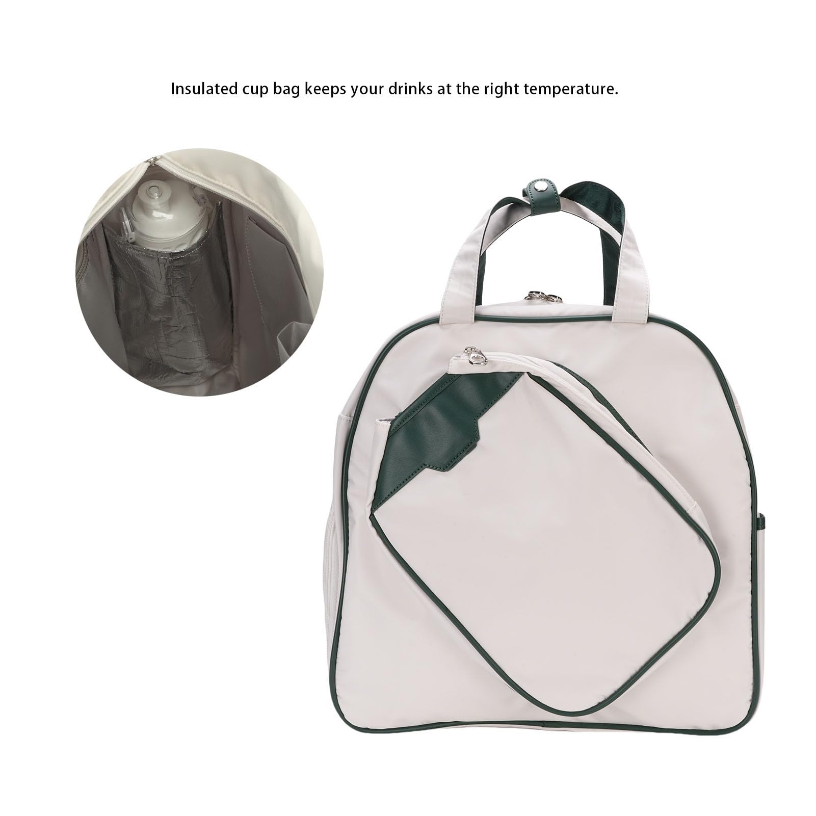 Neopren-Pickleball-Paddeltasche mit Schuhfach und Isoliertem Wasserflaschenhalter für Damen und Herren
