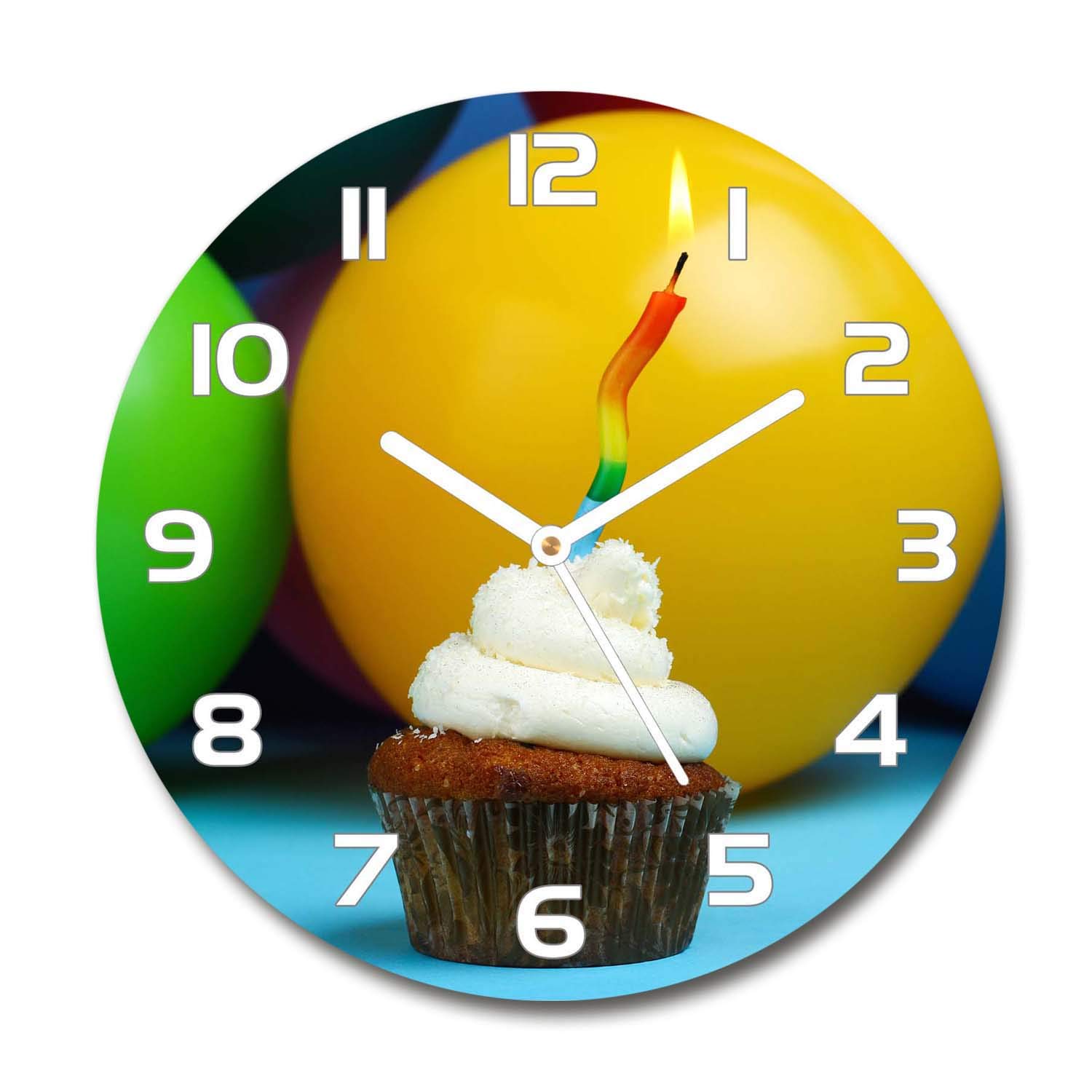 Horloge Silencieuse en Verre 60x60cm Tulup Décoration Salon Design