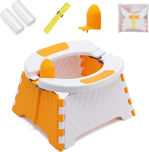 YUNHECAM Asiento de entrenamiento portátil para niños pequeños, plegable, inodoro, viaje, para ir al baño, para ir al baño, para ir de campamento,