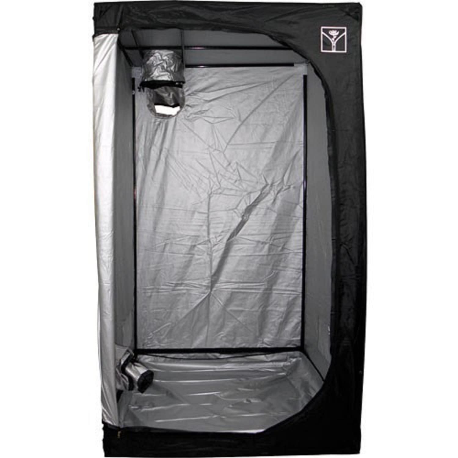 HYDROPLANETE Pack Chambre de Culture Indoor - Tente 80, 100 ou 120cm - kit Cooltube HPS 250, 400 ou 600W - Inclus Engrais, Pots et terreau Biobizz - Pret-à-Planter ! (120x120x200cm - 400W)