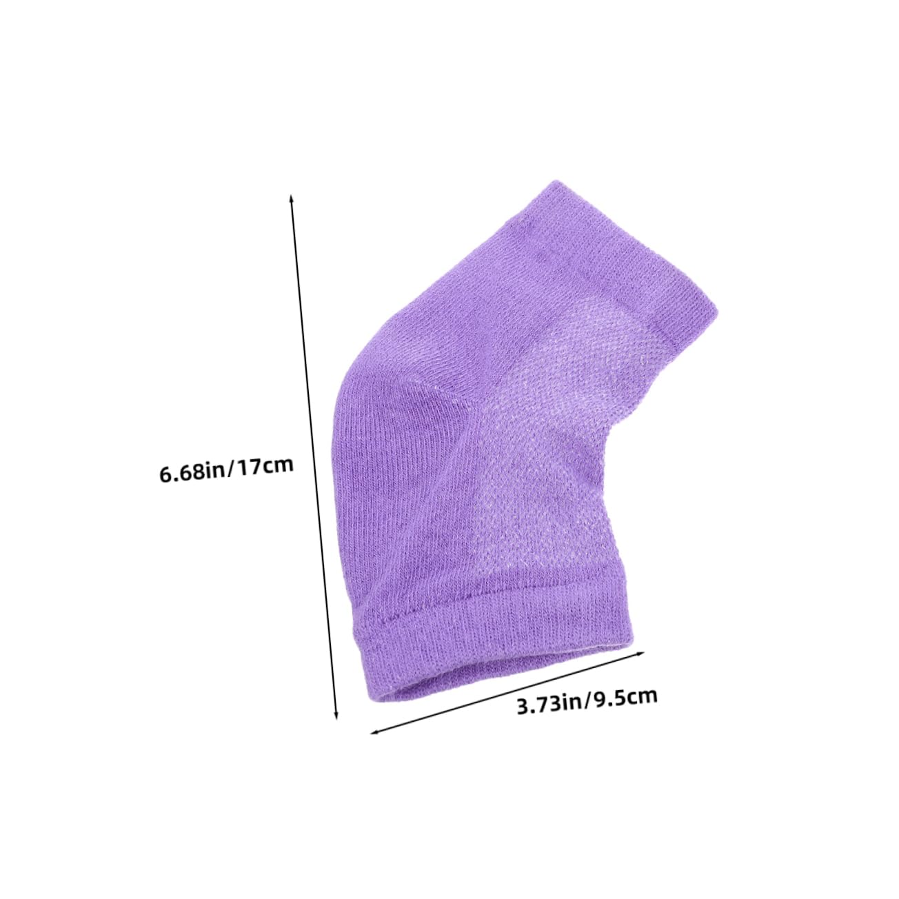 VALICLUD 4 Pairs Breathable Gel Heel Sleeves of Moisturizing Footcare Socks for Cracked Heels Dry Design Suitable for Day and Night Wear Unisex Comfort