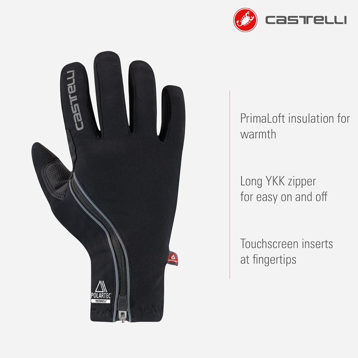 CASTELLI Women’s Espresso 2 Glove, Road Cycling Waterproof & Windproof Breathable Winter Bike Glove, Touchscreen Compatible