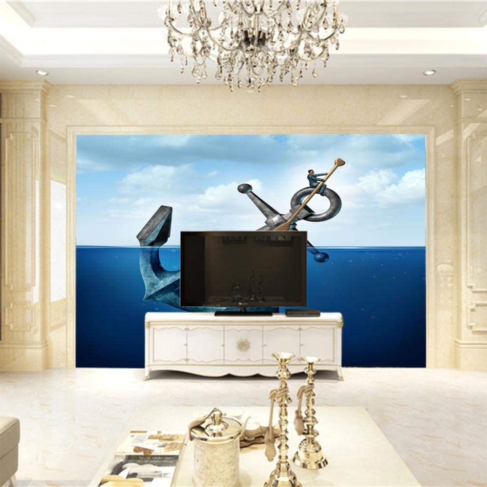 Carta Da Parati Timone Nautico Carta Da Parati Carte 3D Decorazioni Per La Casa Carta Da Parati Carta Da Parati Sfondi Per Soggiorno Camera Da Letto Pareti Carta Buccia E Bastone Foto 200(L)x150(H) cm