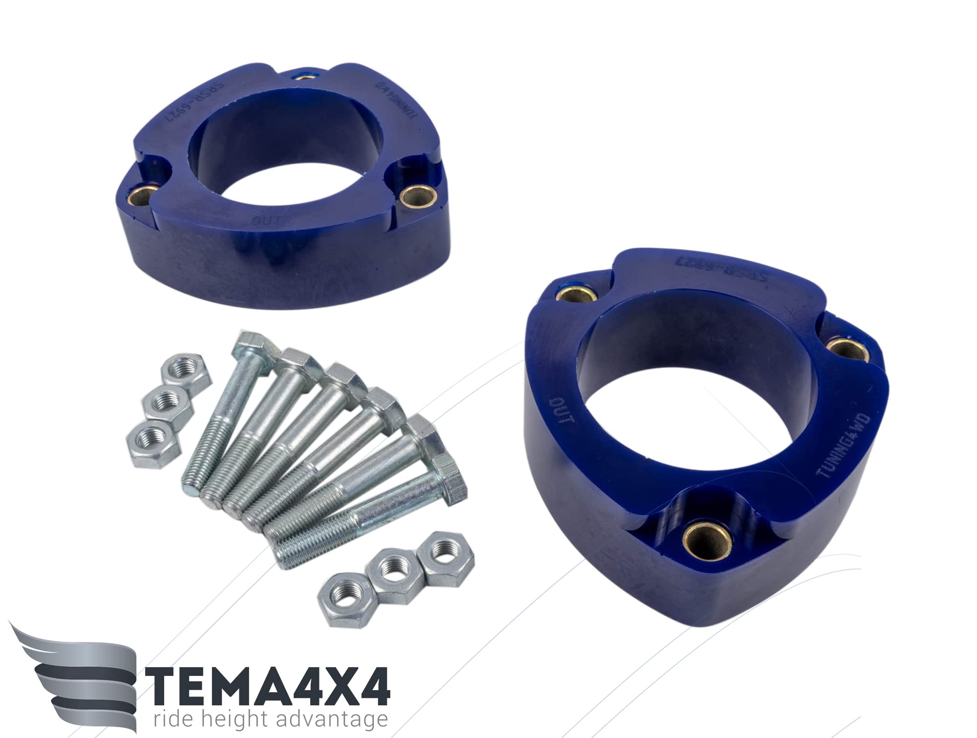 40mm Front strut spacers compatible with Honda CR-V 2001-2006 | CIVIC 2000-2005 | EDIX 2004-2009 | ELEMENT 2003-2011 | FR-V 2004-2009 | STREAM 2000-2006 | INTEGRA 2001-2006 Lift Kit