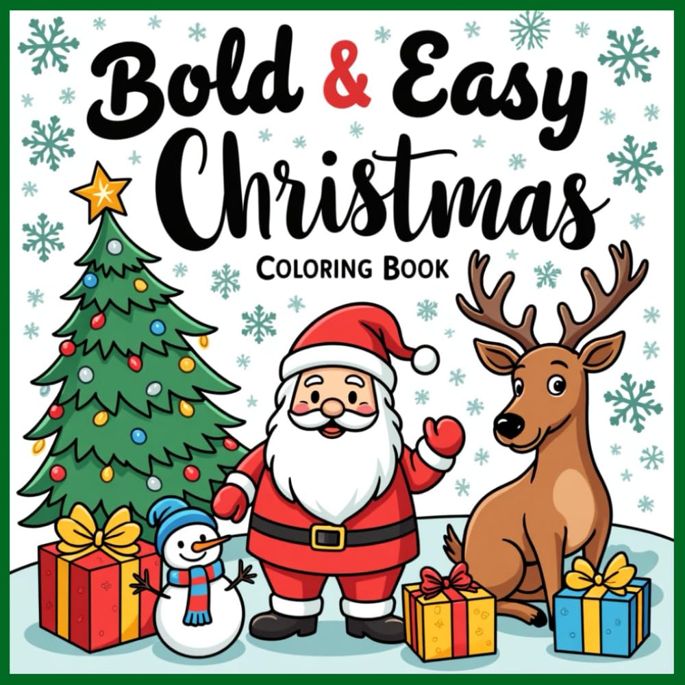 Bold & Easy Christmas: Coloring Book