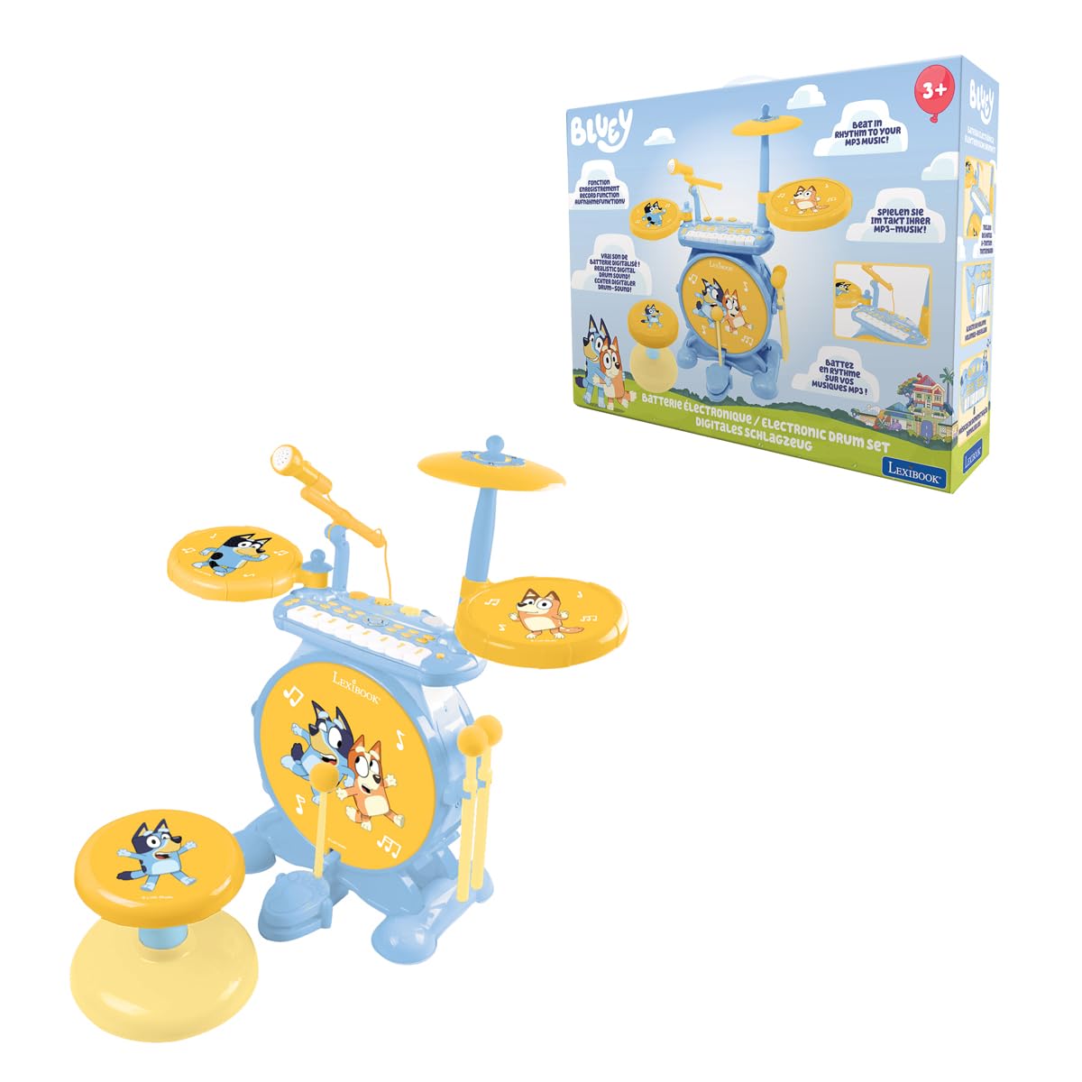 Lexibook, Bluey, Schlagzeug-Set, K610BYLXB