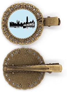 Hong Kong Night View Lake Boat Hairpin Headdress Brooch Hair Clip Barrette