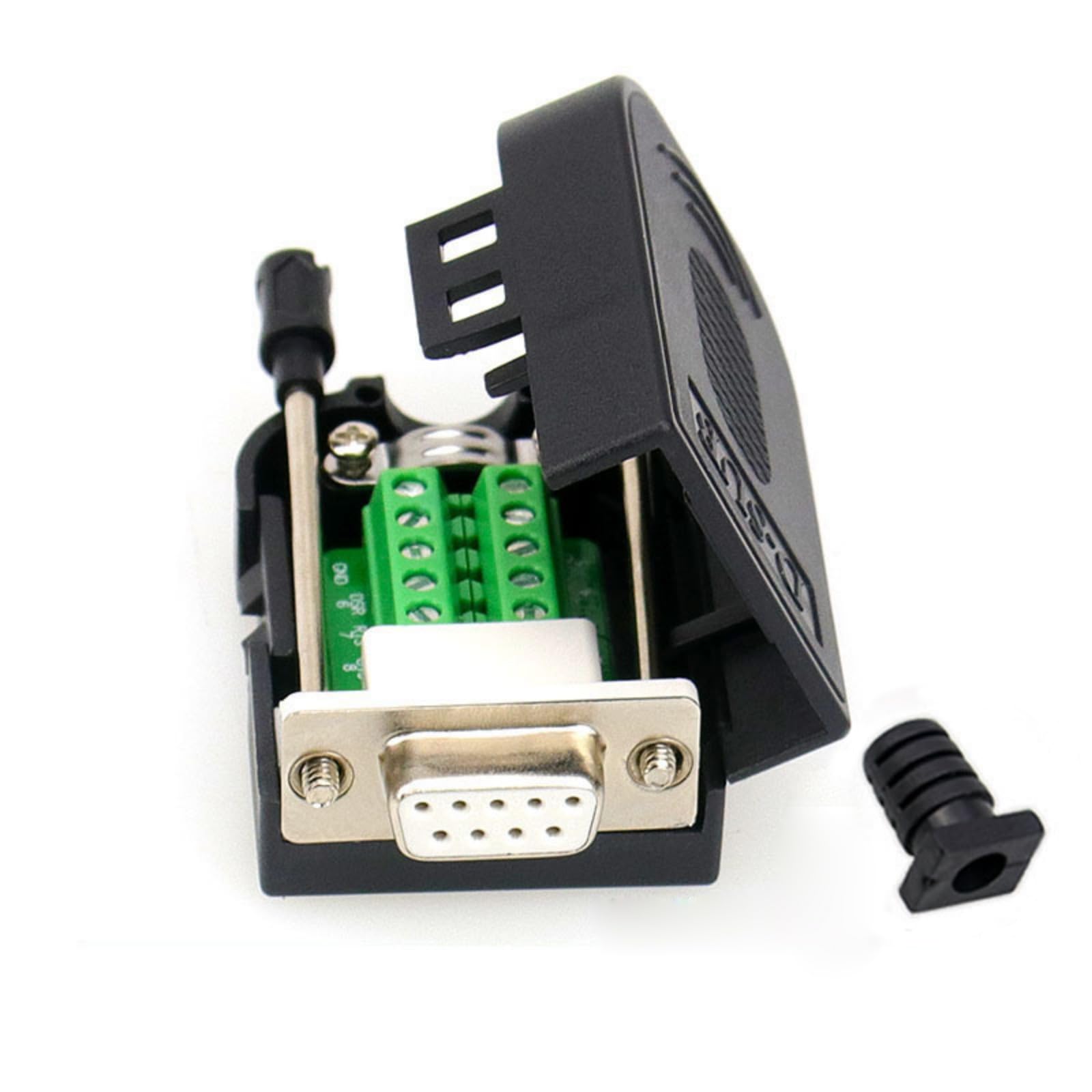10 Connettori DB9 Femmina RS232 Per Saldatura | Contatti Dorati, Custodia Nichelata, 9 Poli