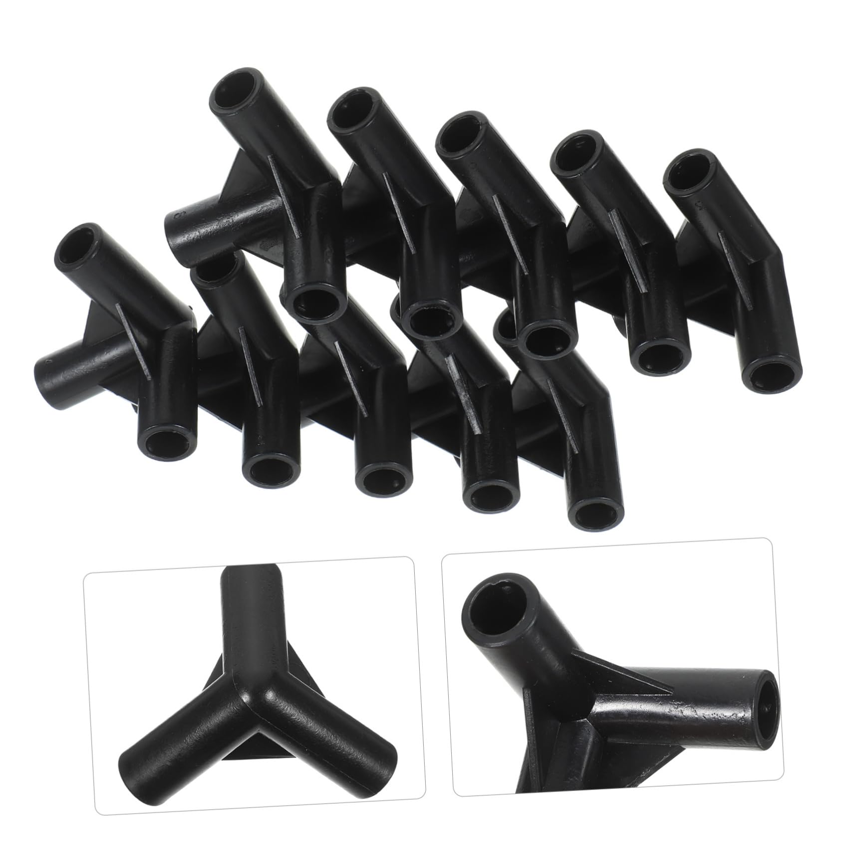 Accessoires de Tente pour Armature, Connecteur à 3 Voies, 24 Pièces