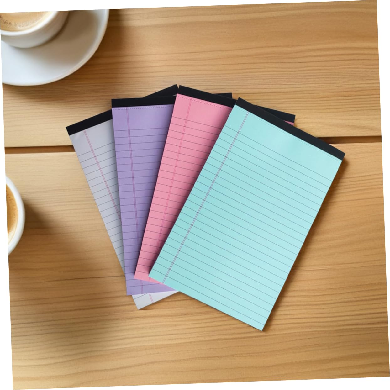 Homoyoyo 12 Stück-Packung Bunte Notizblöcke im A5-Format Liniert aus Papier zum Abreißen Glattes Schreiben für Büro und Zuhause Minimalistisches Design