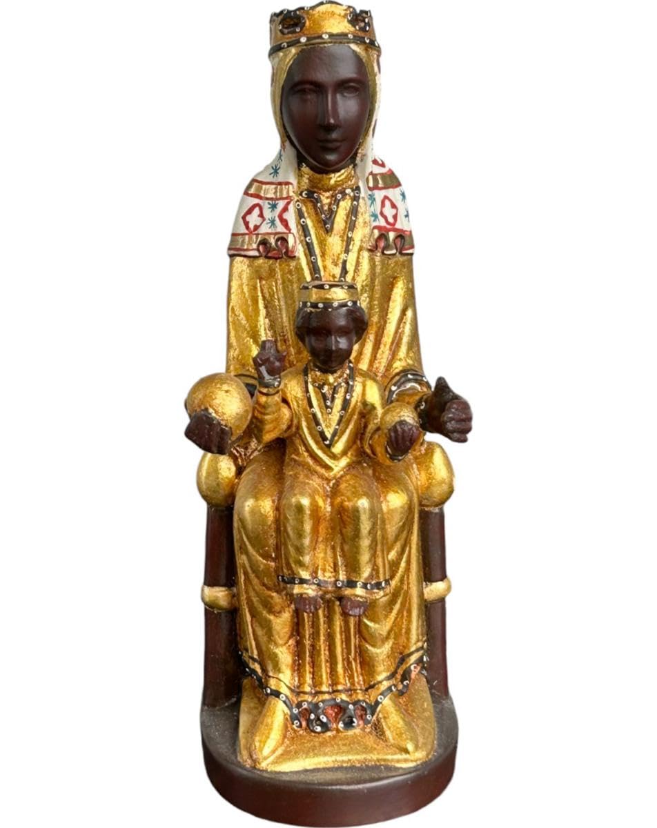 Monserrat's Black Virgin Wooden Statue by Dolfi