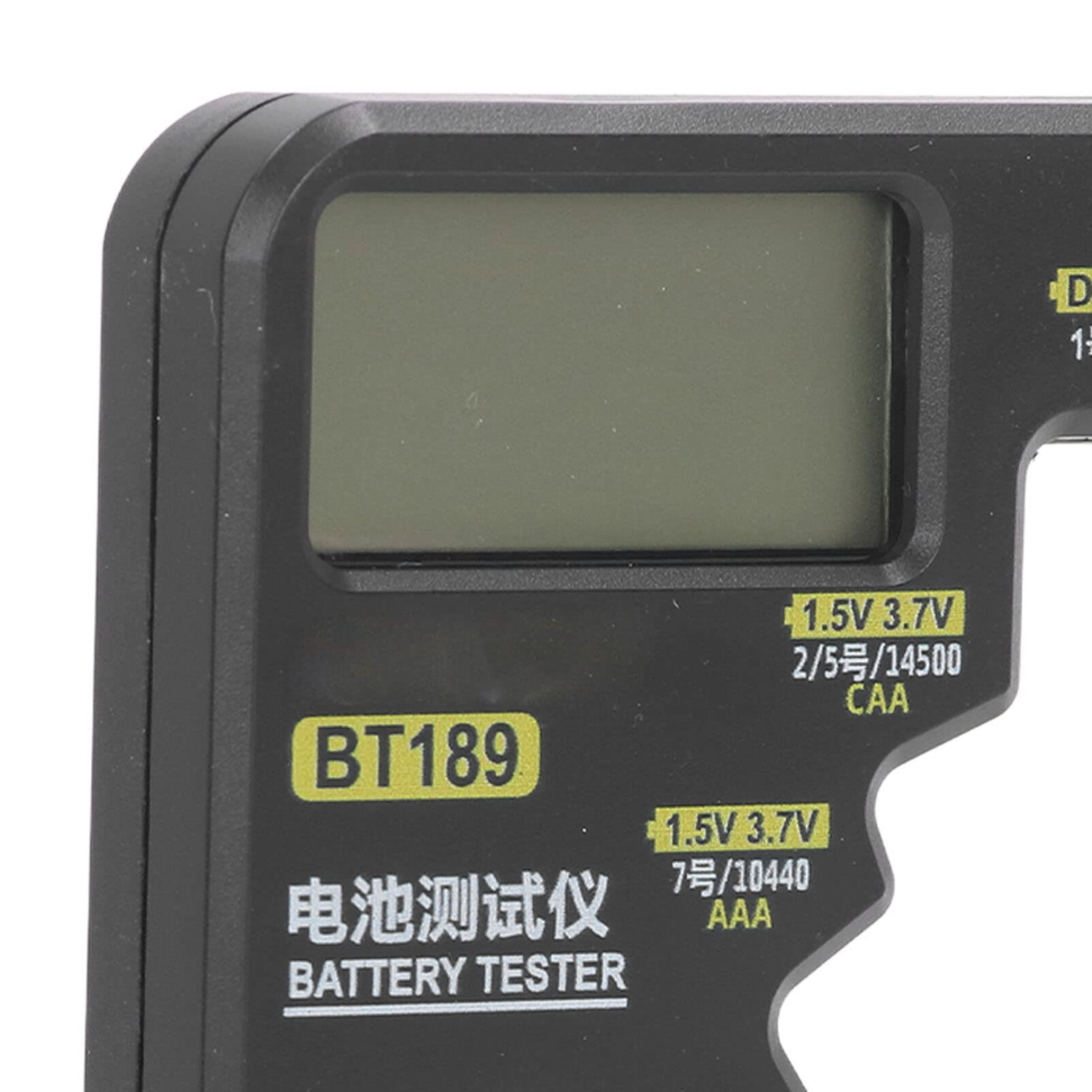 Cyfrowy Tester Pojemności Baterii z Dużym Ekranem LCD, Uniwersalny Detektor dla AA, AAA, C, D, 9V, Czarny, ABS