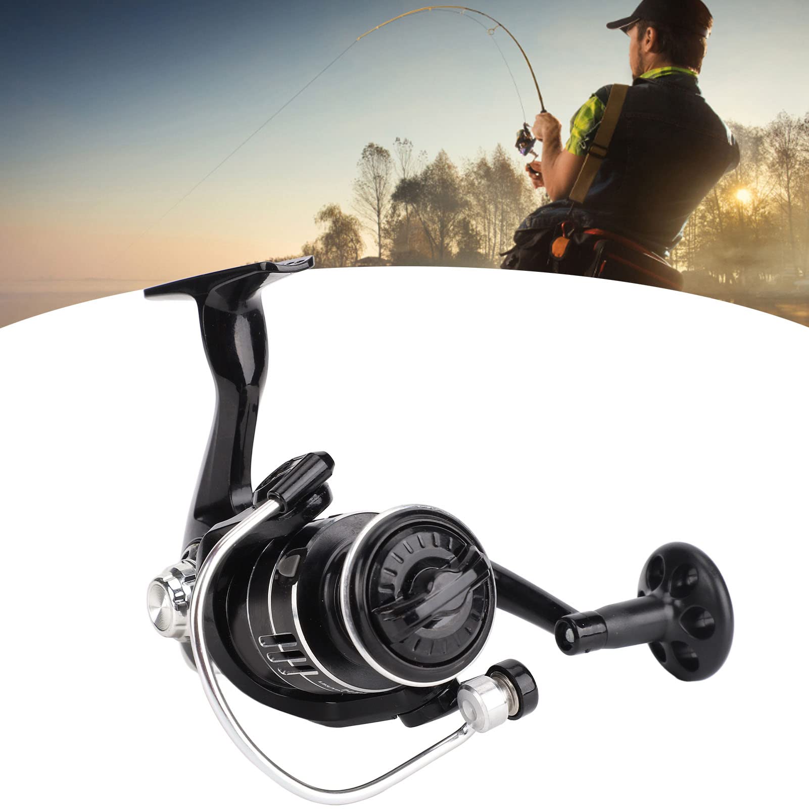 Saltwater Spinning Reel IPX6 Waterproof, Up to 55LBs Max Drag Big Game Fishing Reel, HZ2000 Metal Spinning Fishing Reel High Speed 5.1:1 for Sea Fish Telescopic Fish Rod : Sports
