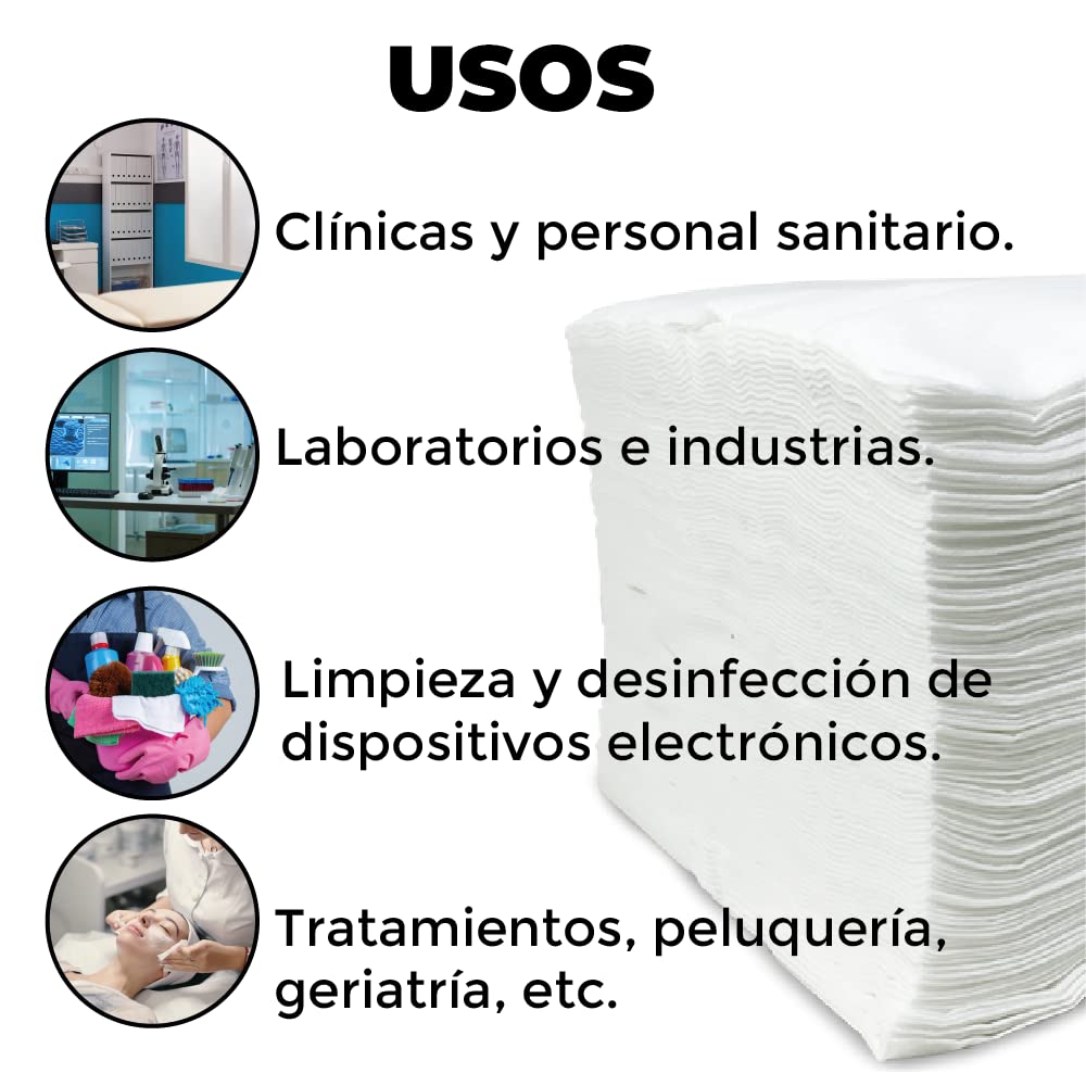 Asciugamani Monouso in Spunlace | 40x80 cm, 800 unità | Parrucchiere, Estetica, Saloni di Belleza, Pedicure, Hotel, Saloni per Massaggi