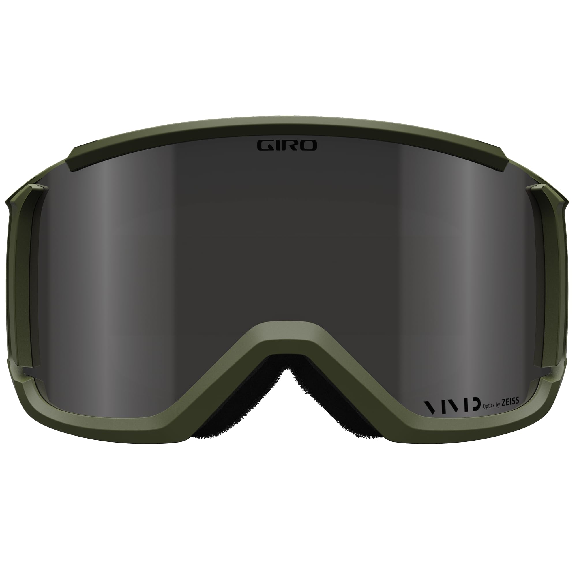 Giro Revolt - Gafas de snow, de esquí y snowboard para hombres, mujeres y jóvenes, correa manchada verde con lentes ahumadas/transparentes vívidas