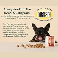 Vista 6 de Fera Pets Masticables multivitamínicos para perros con glucosamina y probióticos, vitaminas y minerales esenciales para perros, promueve